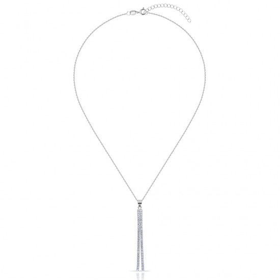 Kalung Perak Zirkon Fall