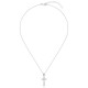 Kalung Perak Zirkon Holy Cross