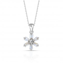 Flowi Zircon Silver Necklace Flowi Zircon Silver Necklace