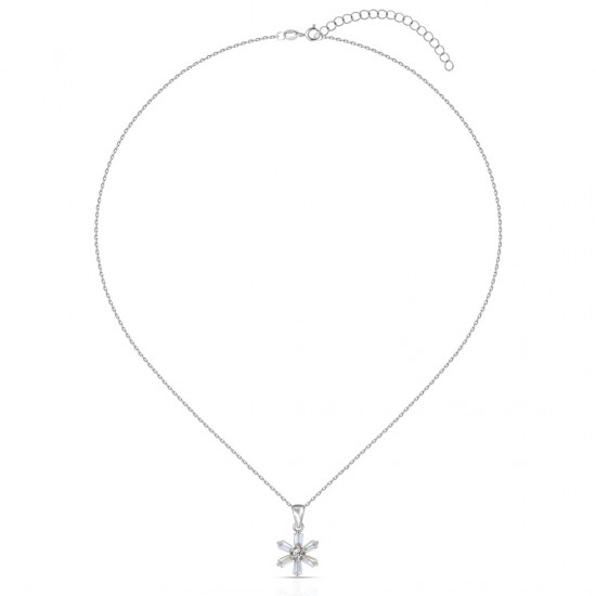 Flowi Zircon Silver Necklace Flowi Zircon Silver Necklace
