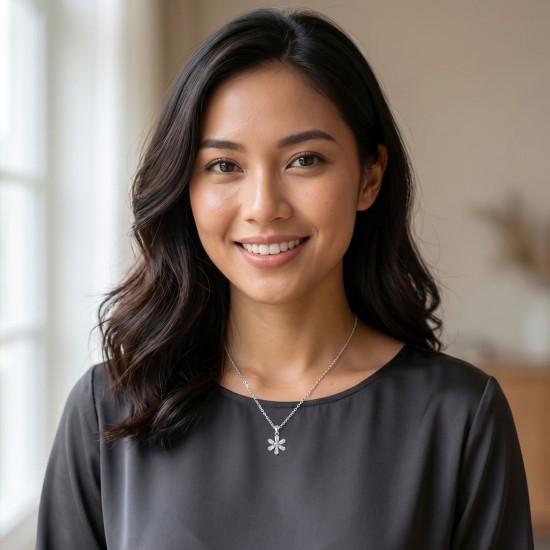 Flowi Zircon Silver Necklace Flowi Zircon Silver Necklace