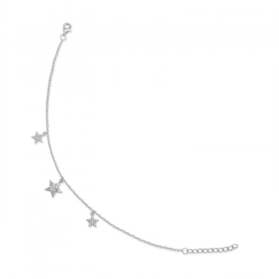 Stars Zircon Silver Bracelet