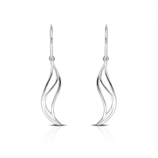 Leaves Silver Earrings