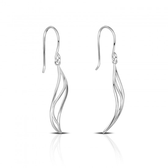 Leaves Silver Earrings