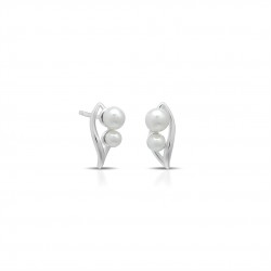 Emerta Pearl Silver Earrings Emerta Pearl Silver Earrings