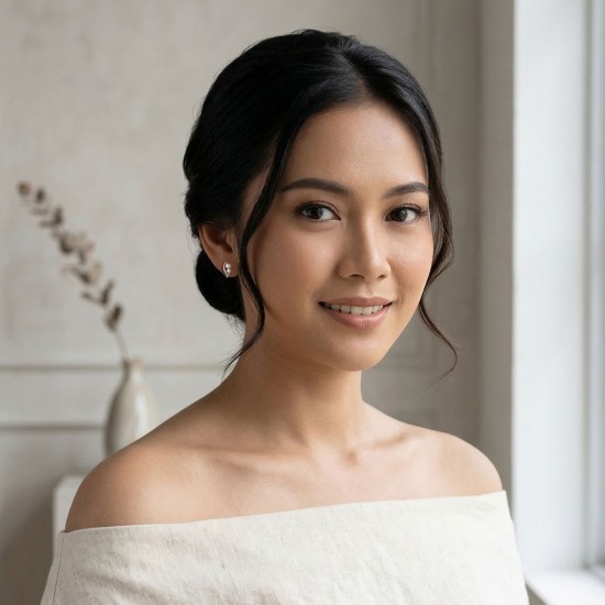 Anting Perak Mutiara Emerta