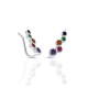 Anting Perak Multicolour Zirkon Dinky