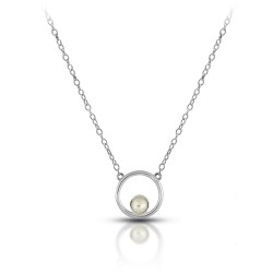 Alina Circle Silver Necklace Alina Circle Silver Necklace