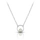 Alina Circle Silver Necklace