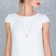Sinar Zircon Silver Necklace
