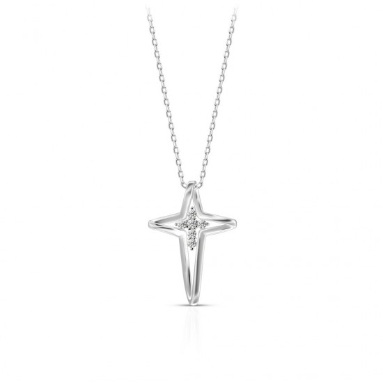 Attraverso Zircon Silver Necklace Attraverso Zircon Silver Necklace