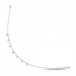 Set Zircon Silver Anklet Set Zircon Silver Anklet