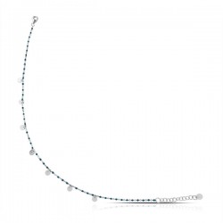 Enamel Turquoise Silver Anklet Enamel Turquoise Silver Anklet