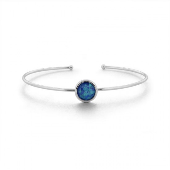 Gelang Perak Blue Opal 