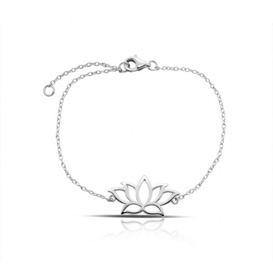 Lotus Silver Bracelet
