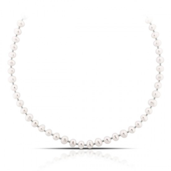 Freshwater Pearl Silver Necklace