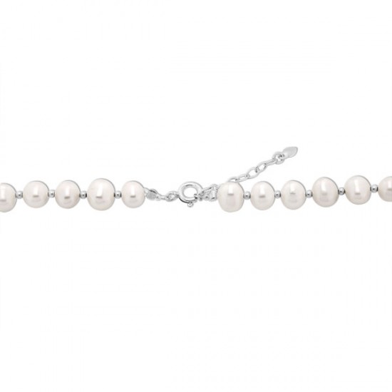 Freshwater Pearl Silver Necklace