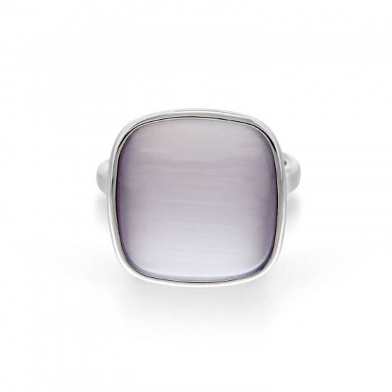 Cincin Perak Cat Eye Violet