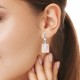 Euforia Rose Quartz Silver Earrings