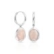 Morganite Silver Earrings