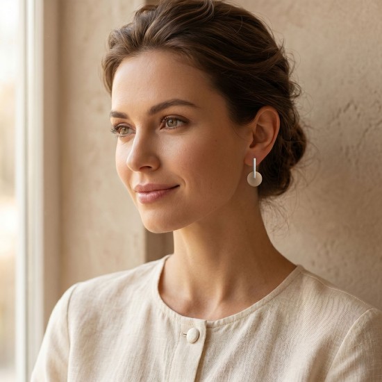 Coco Cat Eye Silver Earrings Coco Cat Eye Silver Earrings