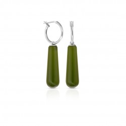 Peridot Cat Eye Silver Earrings Peridot Cat Eye Silver Earrings