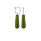 Peridot Cat Eye Silver Earrings Peridot Cat Eye Silver Earrings