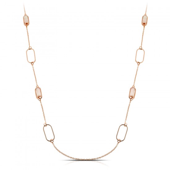 Omega Rose Gold Necklace