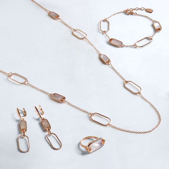 Omega Rose Gold Necklace