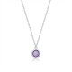 Light Amethyst Silver Necklace