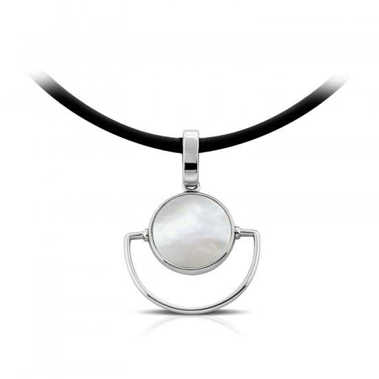 Indira Mother of Pearl Silver Pendant