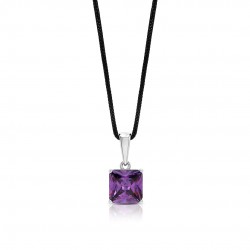 Lulia Amethyst Zircon Silver Pendant