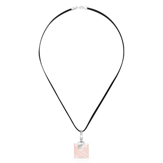 Euforia Rose Quartz Silver Pendant Euforia Rose Quartz Silver Pendant