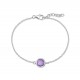 Light Amethyst Silver Bracelet