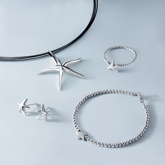 Starfish Silver Ring