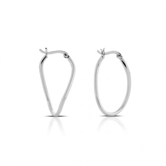 Pipe Silver Earrings