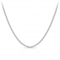 Cube Chain Silver Necklace