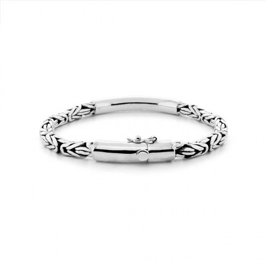 Thick Links Silver Bracelet