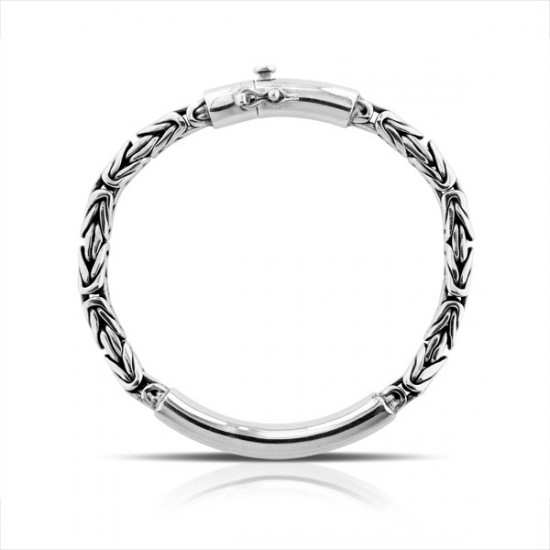 Thick Links Silver Bracelet