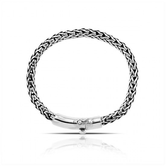 Thick Chain Silver Bracelet