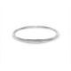 Hammered Eternity Silver Bangle