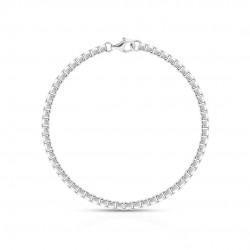 Cube Chain Silver Bracelet