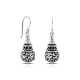 Ukir Ball Silver Earrings