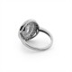 Donna Zircon Silver Ring