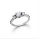 Classic Fiancee Zircon Silver Ring