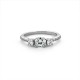 Classic Fiancee Zircon Silver Ring