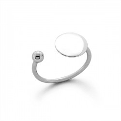 Flat Ball Silver Ring Flat Ball Silver Ring