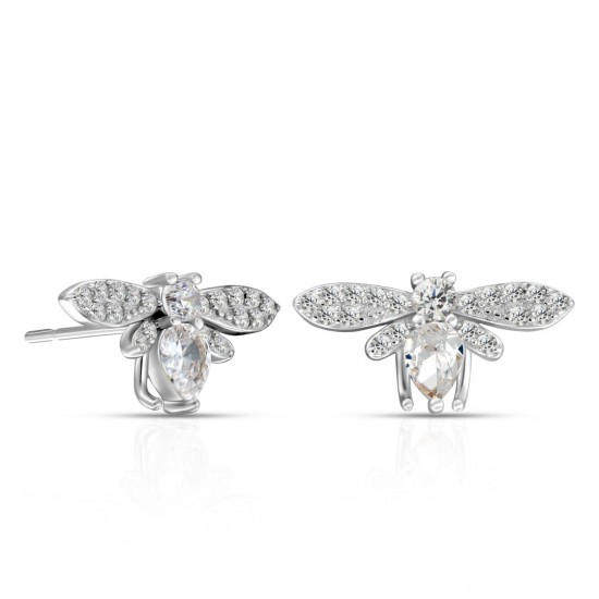 Renia Zircon Silver Earrings Renia Zircon Silver Earrings