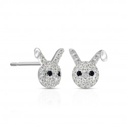 Rabbit Zircon Silver Earrings Rabbit Zircon Silver Earrings