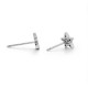 Star Zircon Silver Earrings